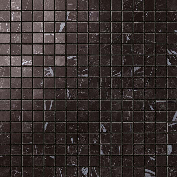 Мозаика /Керамогранит/ Nero Marquina Mosaico Lappato
