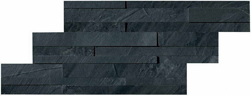 Керамогранит Ocean Black Brick 3D