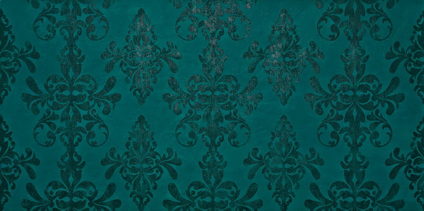 Декоративные элементы Petroleum Green Damask